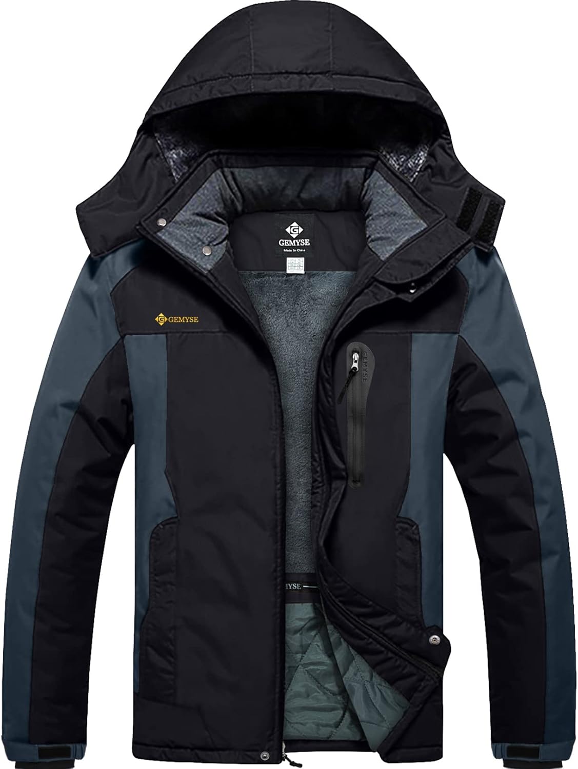GEMYSE Men's Ski Snow Jacket: Warm Waterproof Winter Coat