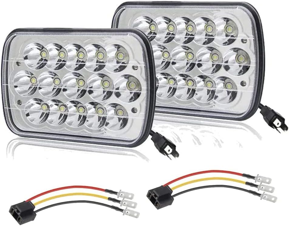 Super Bright 7x6 Headlight Pair for Chevy Express Cargo Van
