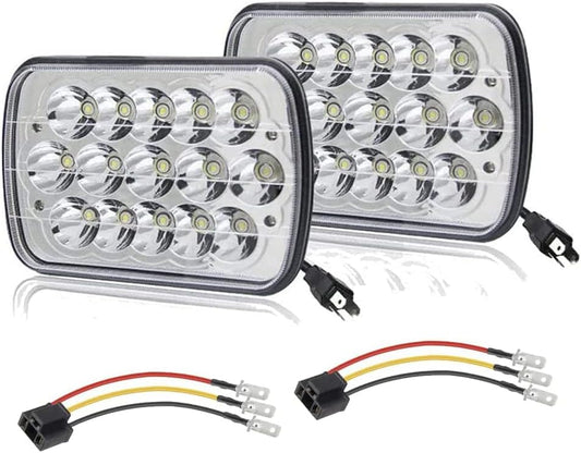 Super Bright 7x6 Headlight Pair for Chevy Express Cargo Van