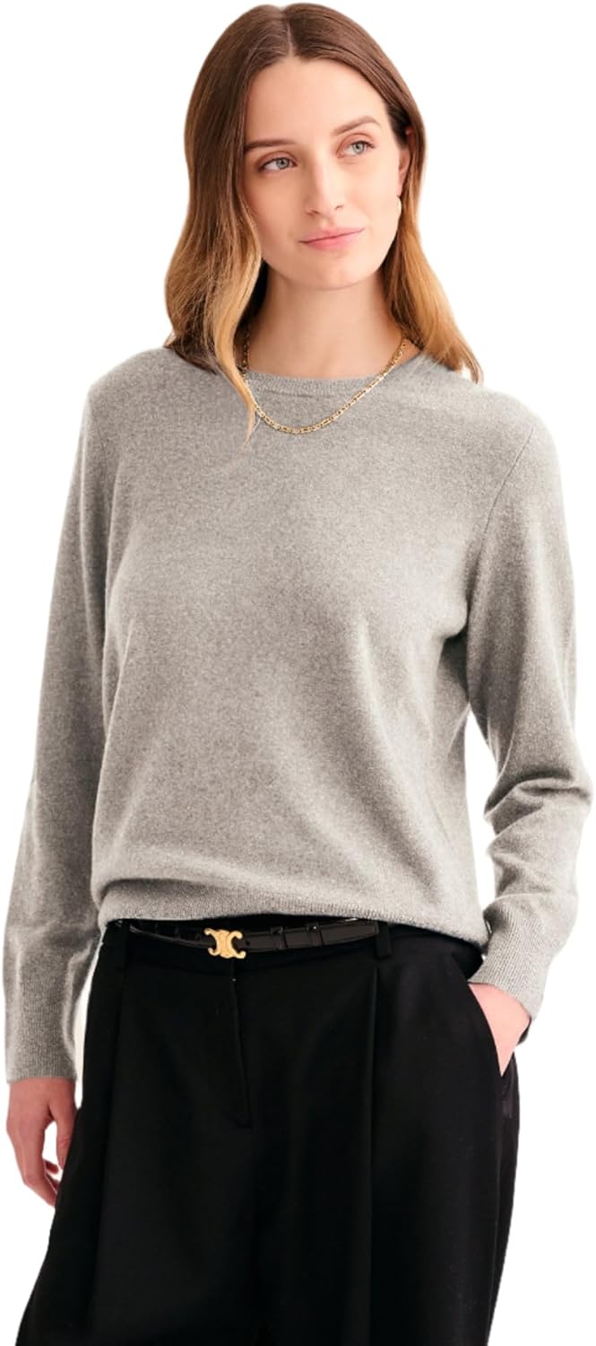 Women's Cashmere Crewneck Sweater - Classic Wardrobe Staple