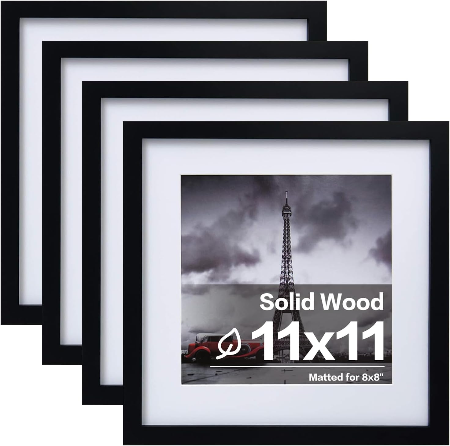 Egofine 11x11 Picture Frames 4 PCS for Table Top and Wall Mount