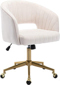 Modern Velvet Swivel Chair - Ergonomic & Stylish for Girls