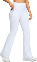 Fleece Lined Flare Leggings High Waist Winter Thermal