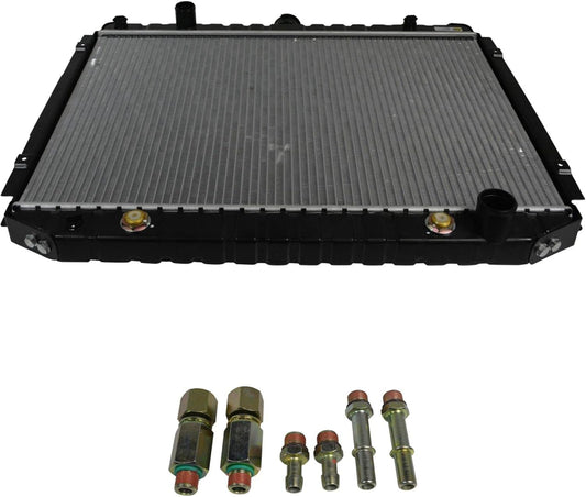 TRQ Radiator Assembly Aluminum Core for Dodge Ram Van Models