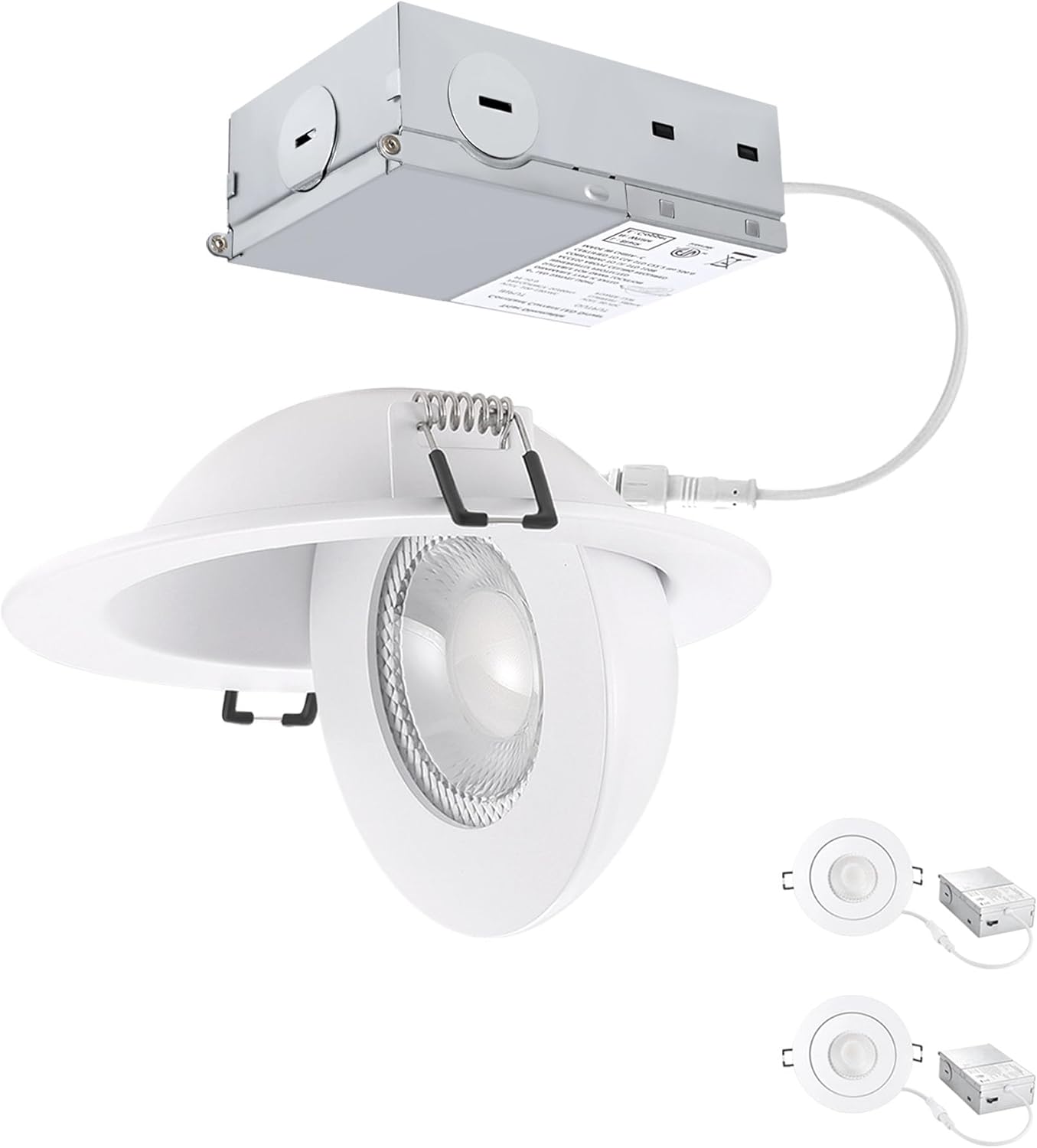 Recessed Lighting 4 Inch Gimbal 9W 5CCT Swivel Ceiling Spotlight