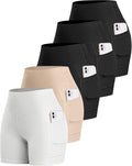 LZYVOO Biker Spandex Shorts Women High Waisted Tummy Control fabric