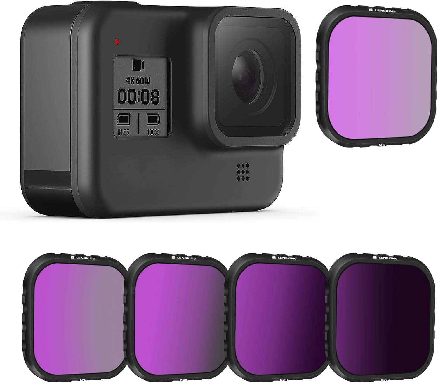 ND Filter Set for GoPro Hero 8 Black - Enhance Your Shots