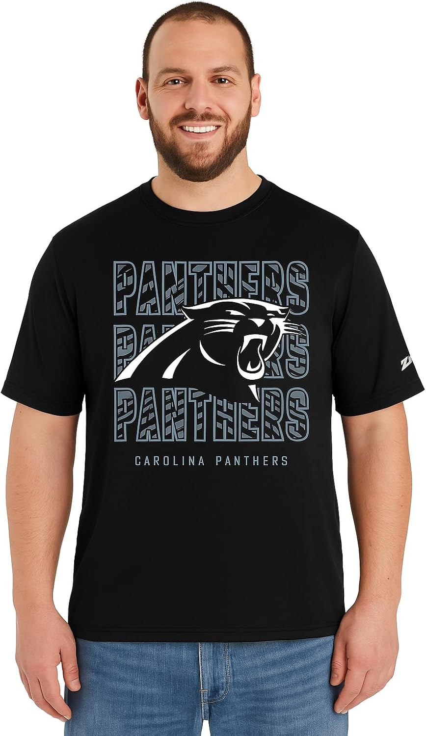 Zubaz NFL Men's Short Sleeve Team Graphic T-Shirt for Fans