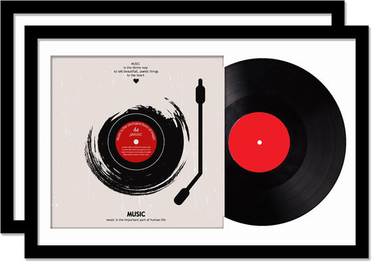 Vinyl Record Frame for Wall Display - 16x24 Black Frame