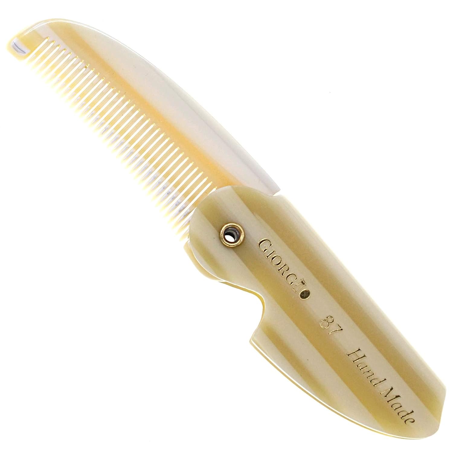 Giorgio G87 Folding Mustache and Beard Comb for Men Grooming
