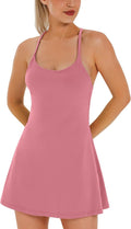 Womens Tennis Dress with Built-in Shorts & Removable Bra - Athletic