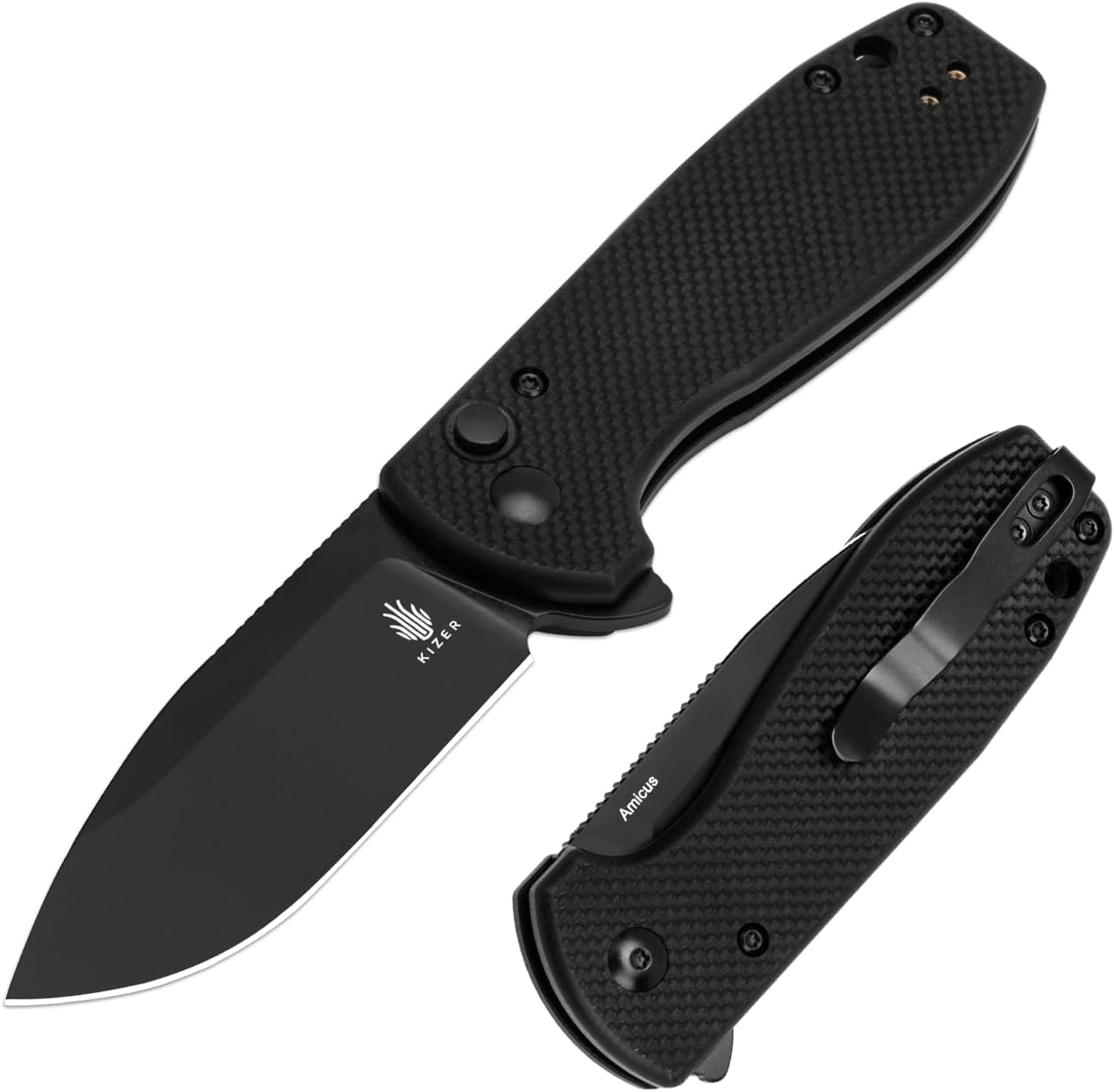Kizer Amicus Small Pocket Knife with 2.95in 9Cr18MoV Steel Blade