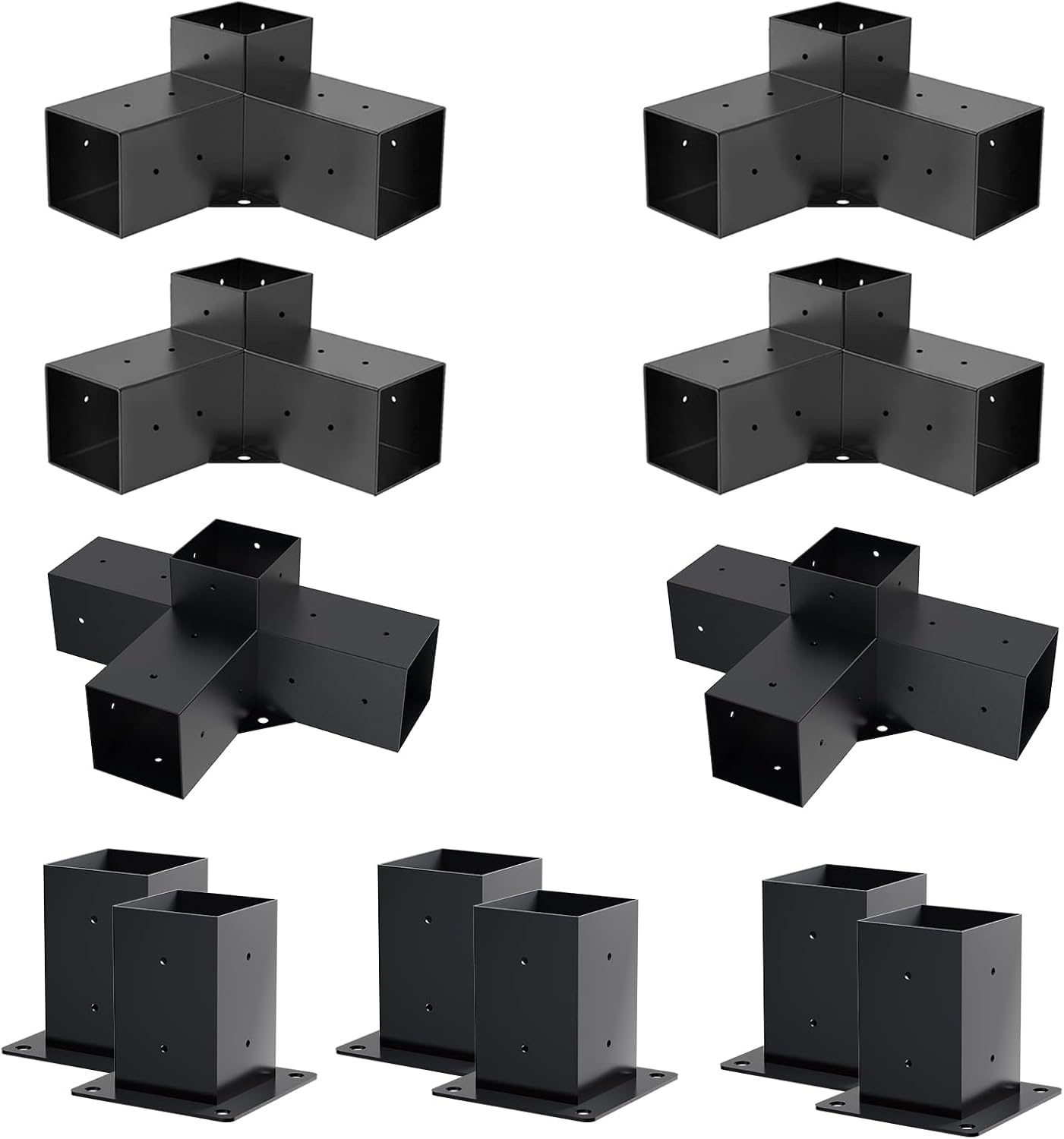 Pergola Kit with 3-Way and 4-Way Brackets for DIY Projects