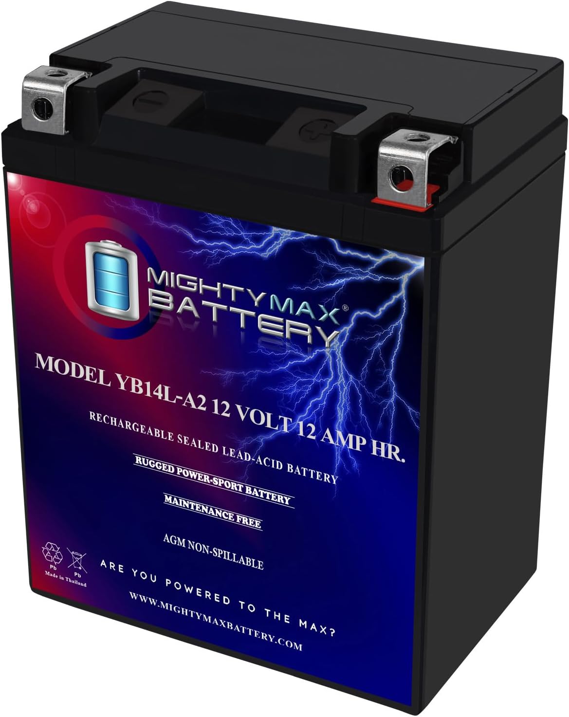 Mighty Max Battery YB14L-A2 12V 12AH Rechargeable SLA Battery