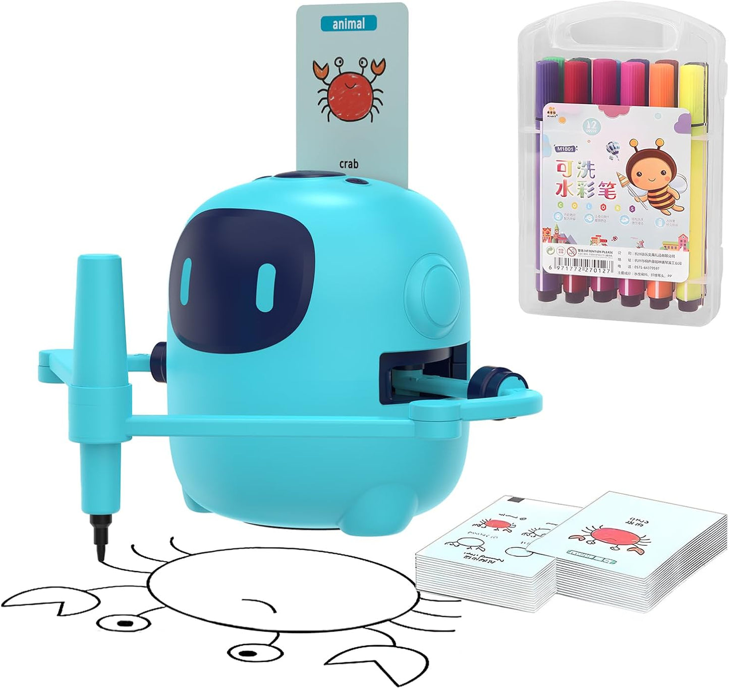 Interactive Drawing Robot for Kids - Montessori Learning Fun!
