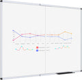 VIZ-PRO Magnetic Foldable Whiteboard 48 x 36 in - Oversized Dry Erase