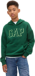 GAP Boys' Logo Hoodie Sweatshirt for Classic Style and Comfort