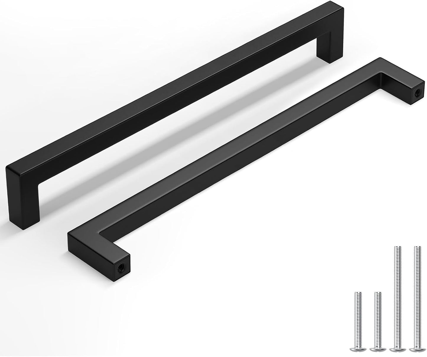 Stylish 11-5/16 Inch Black Cabinet Pulls for Modern Homes