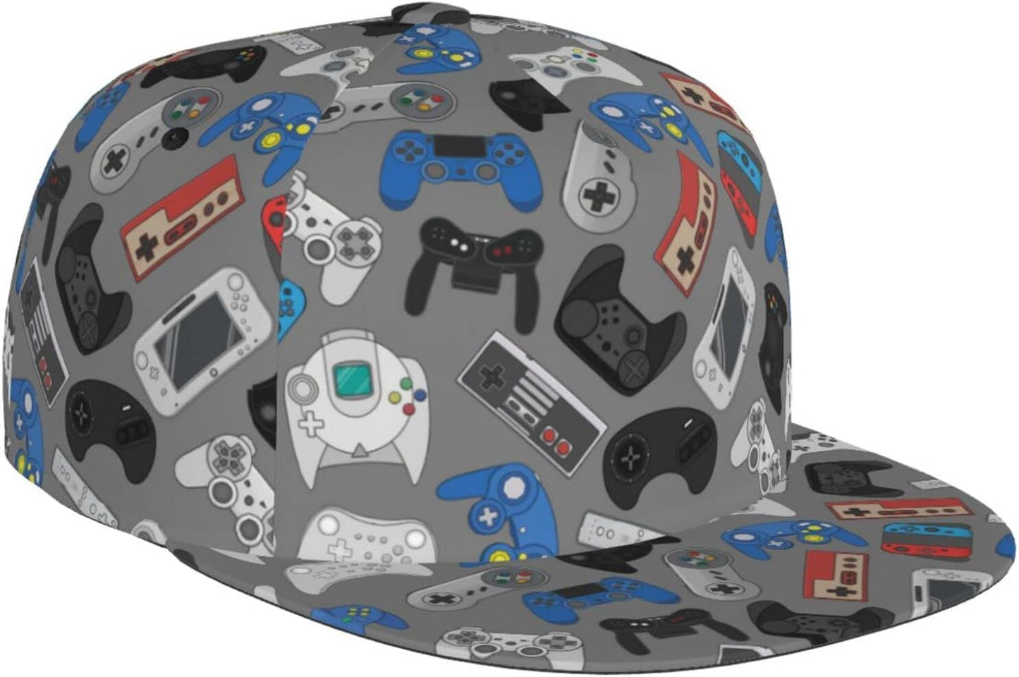 LOGMOR Gamepad Flat Bill Snapback - Hip Hop Style