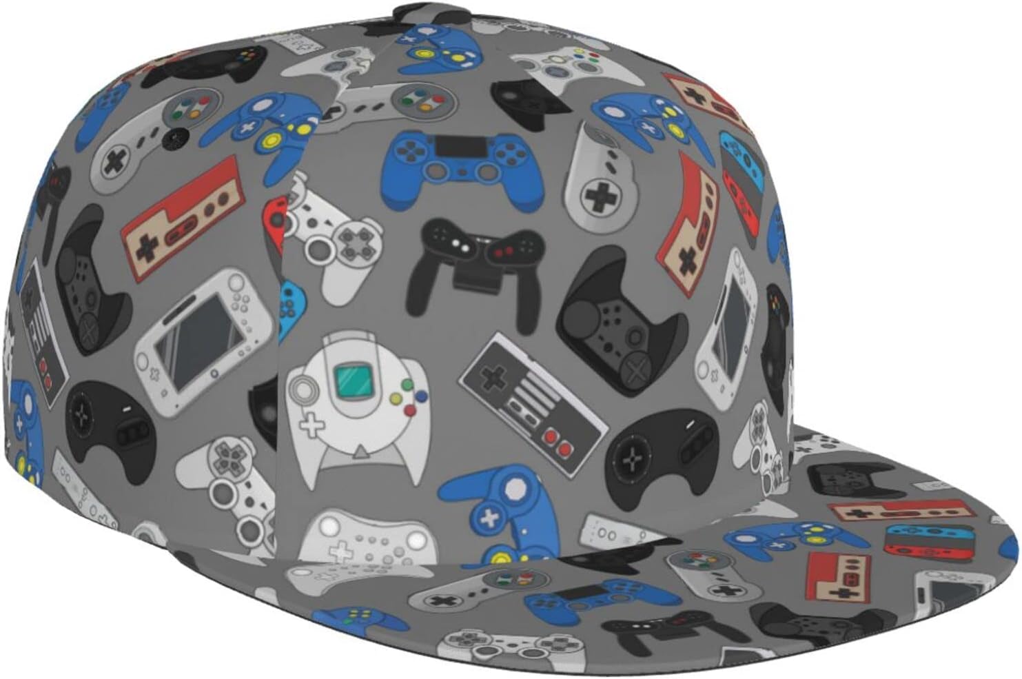LOGMOR Gamepad Flat Bill Snapback - Hip Hop Style