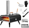 EDOSTORY Outdoor Wood Fired Gas 12ft' Pizza Oven Multi-Fuel