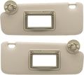 Driver Left & Passenger Right Side Sun Visor Replacement - Light Beige