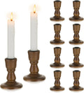 Wooden Taper Candle Holders for Rustic Home Decor and Centerpiece