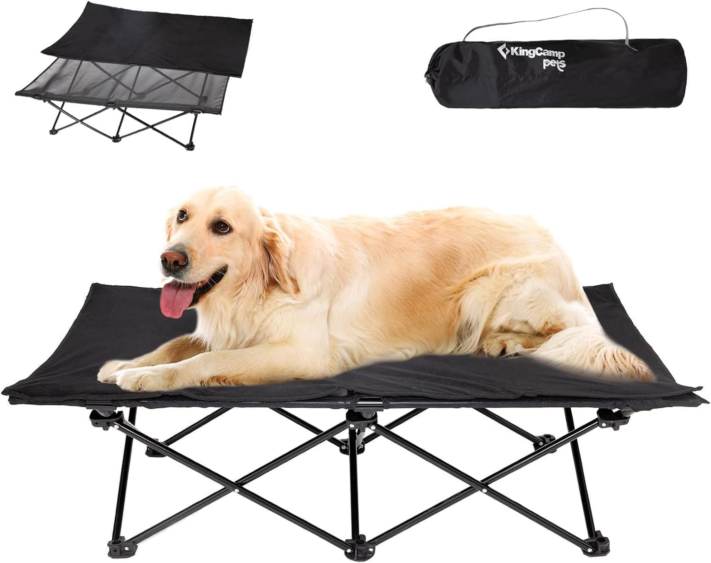 Elevated Dog Bed for Large Dogs - KingCamp Outdoor Cot