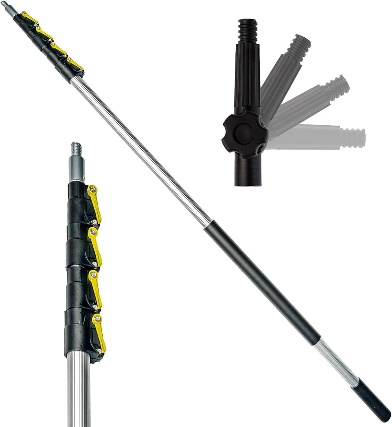 DOCA Telescoping Pole 6-24 Ft - Ultimate Extension Pole for Cleaning