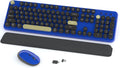 Wireless Keyboard and Mouse Combos Retro Full Size - Comfortable Retro