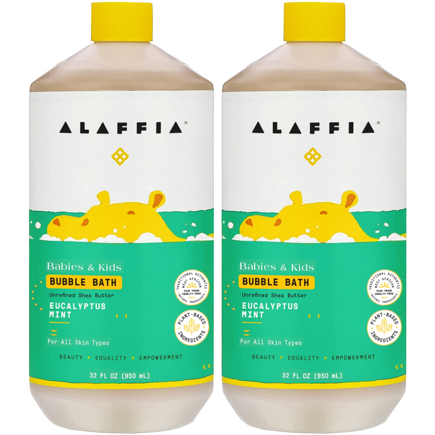 Alaffia Babies and Kids Bubble Bath for Gentle Cleansing Fun