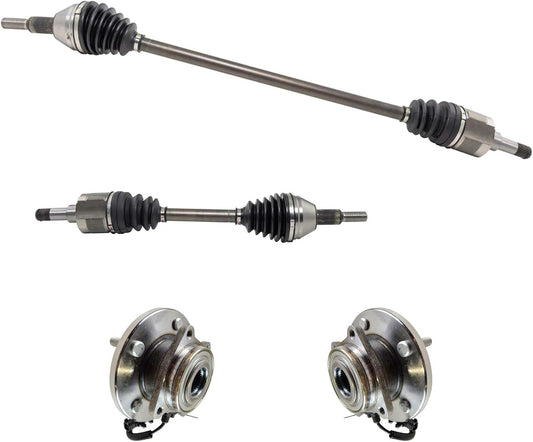 TRQ Front Drivetrain Kit CV Axle Shaft Assembly for 2008-2010
