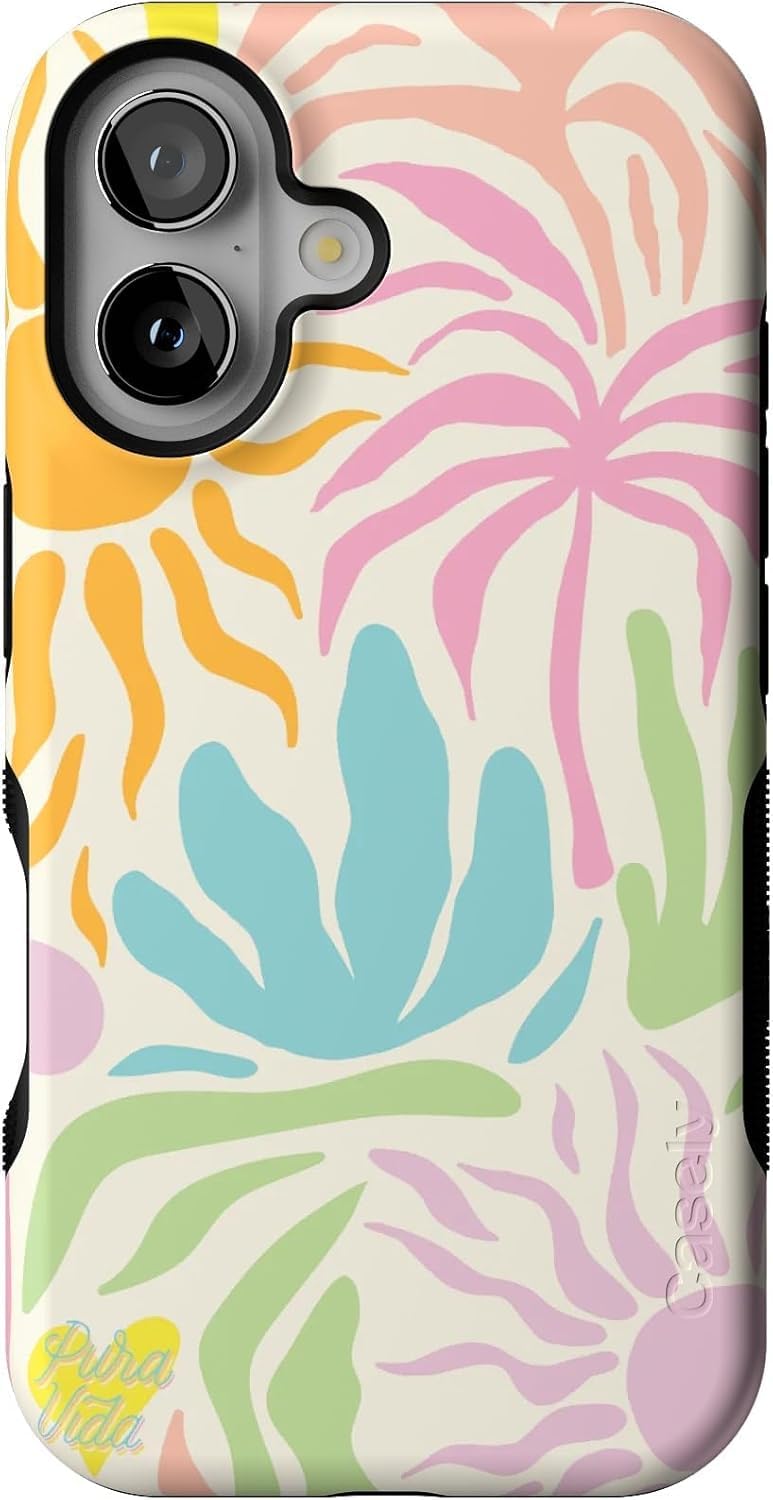 Casely iPhone 16 Case Oasis Pura Vida Floral Bold Design