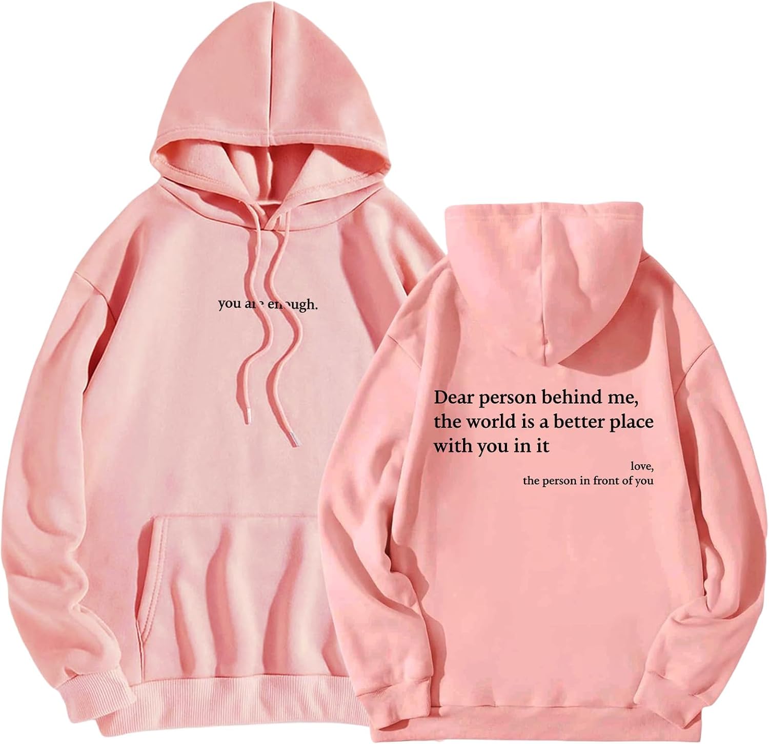 You Are Enough Hoodie - Positive Energy Boost!