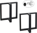 MBQQ Rustic T-Shape Table Legs 15.7in x 17.7in - Heavy Duty Support