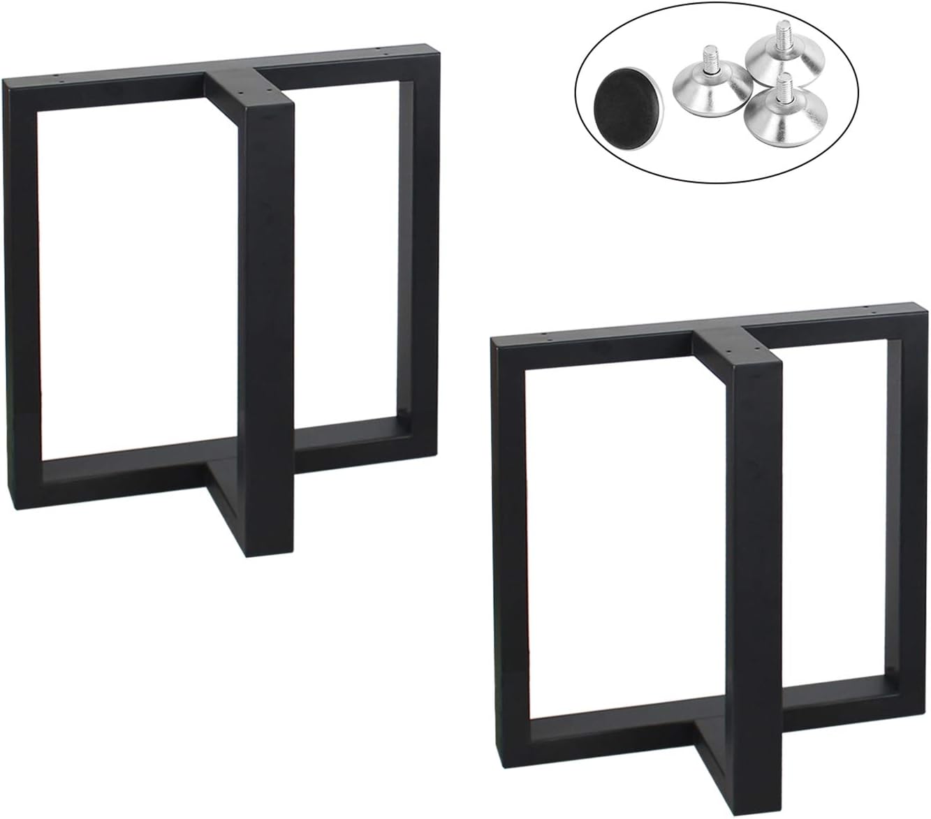 MBQQ Rustic Decor T-Shape Table Legs for Industrial Furniture