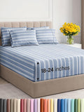 Extra Deep Queen Sheet Set - 6 Piece Breathable Cooling Sheets CGK