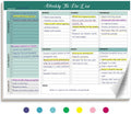 Weekly To Do List Notepad - Undated 52 Tear-Off Weekly Planner