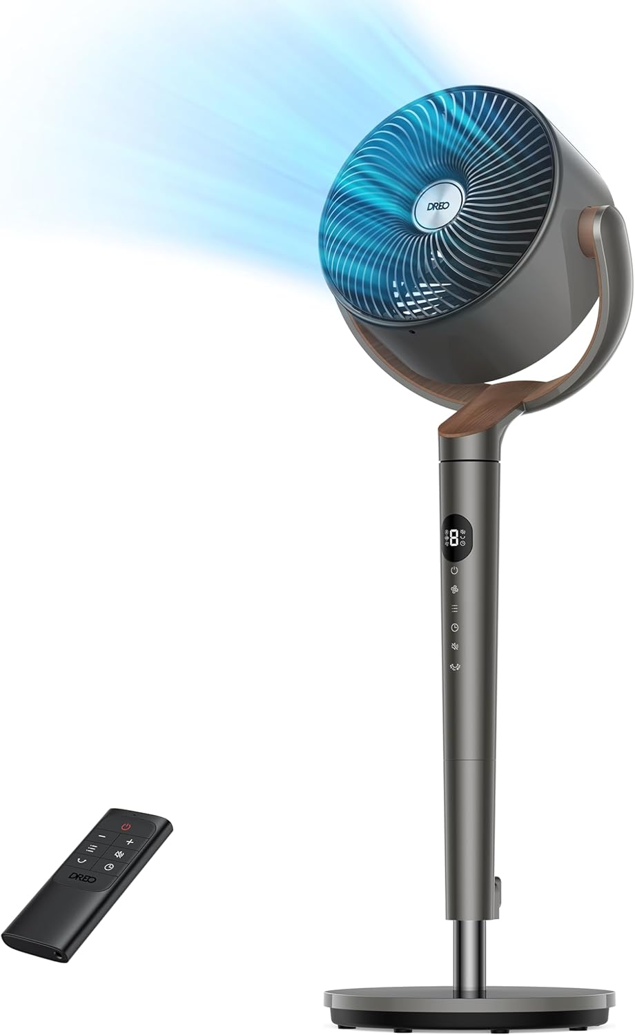 Dreo 120 Oscillating Standing Fan: Quiet, Powerful, 8 Speeds