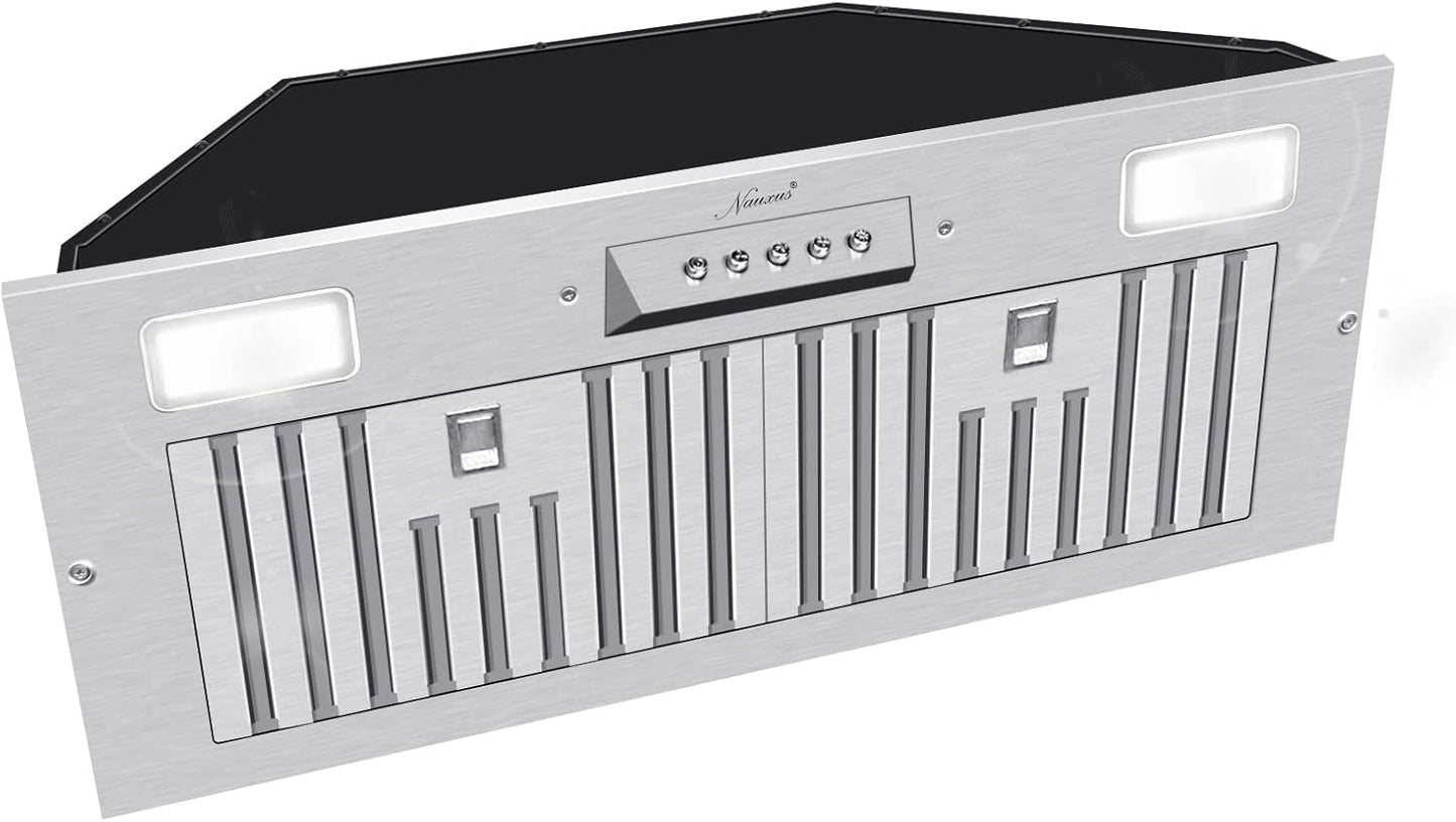 Akicon 30 Inch Range Hood Insert with Powerful Suction and LED Lights