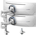 Dual Monitor-Arm Heavy-Duty for 17-49in Screens - Vertical Stacked