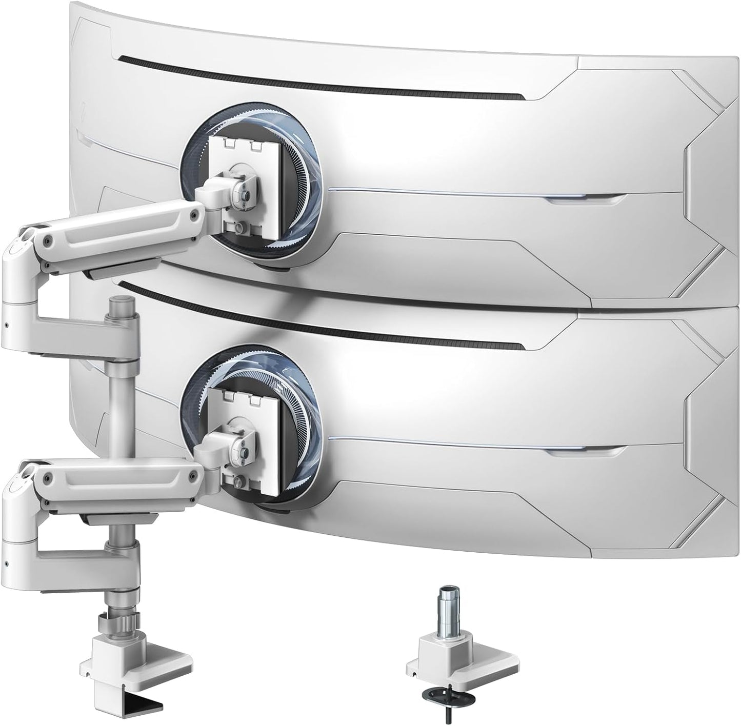 Dual Monitor-Arm Heavy-Duty Stand for 17-49 inch Screens