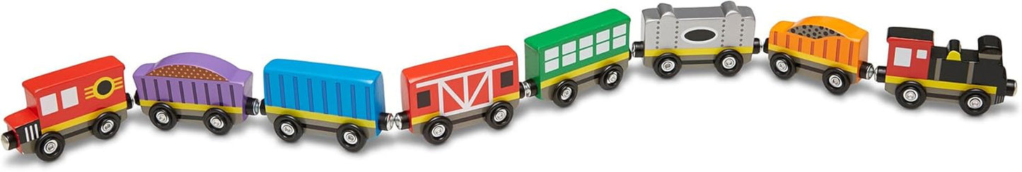 Melissa & Doug Magnetic Train Cars - Educational Toy for Kids 3+