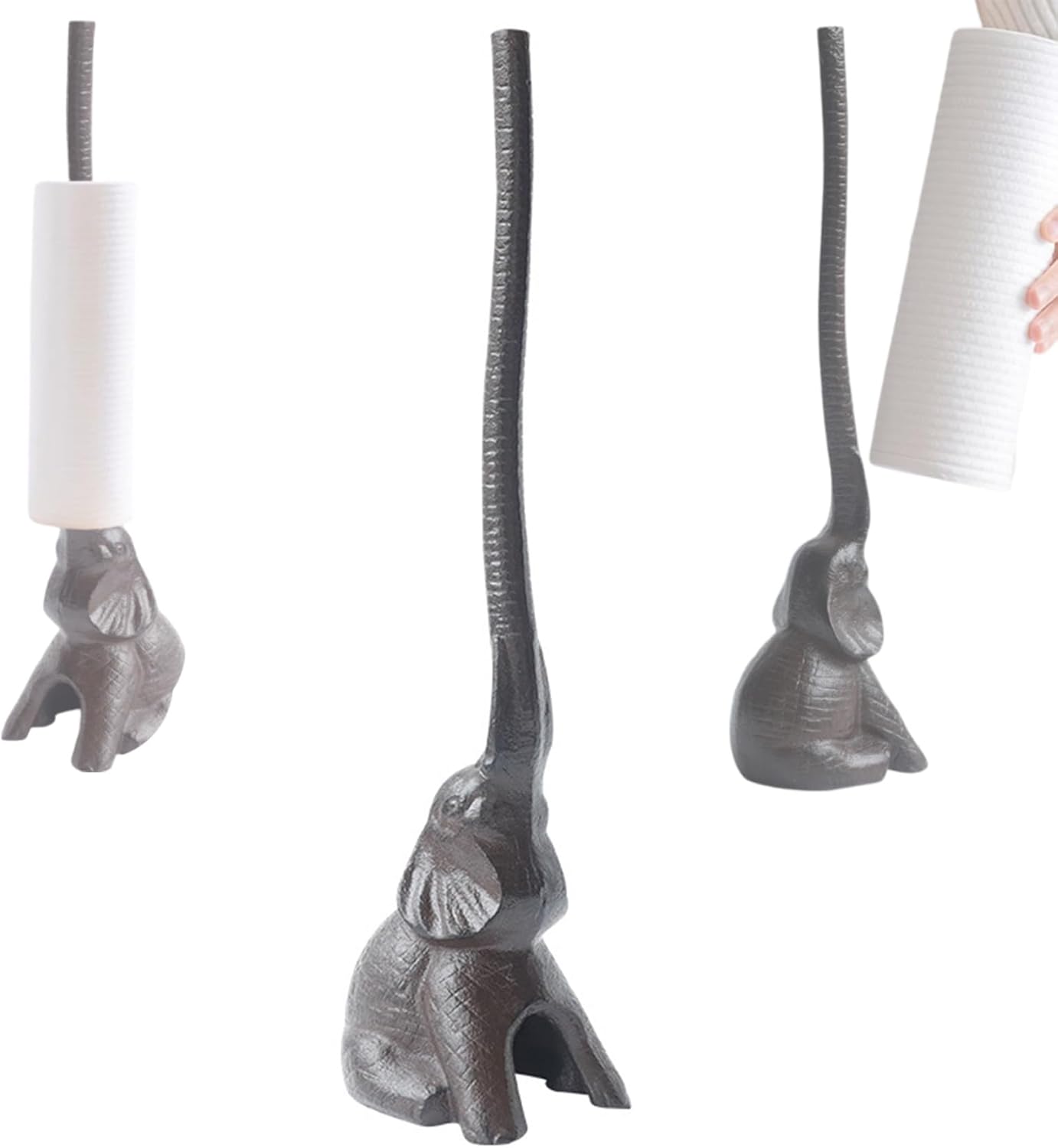 Elephant Toilet Paper Holder - Funny Cast Iron Design for Home