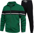 Men's Sweat Suit 2 Piece Tracksuit Set - Contrast Sport Jogging