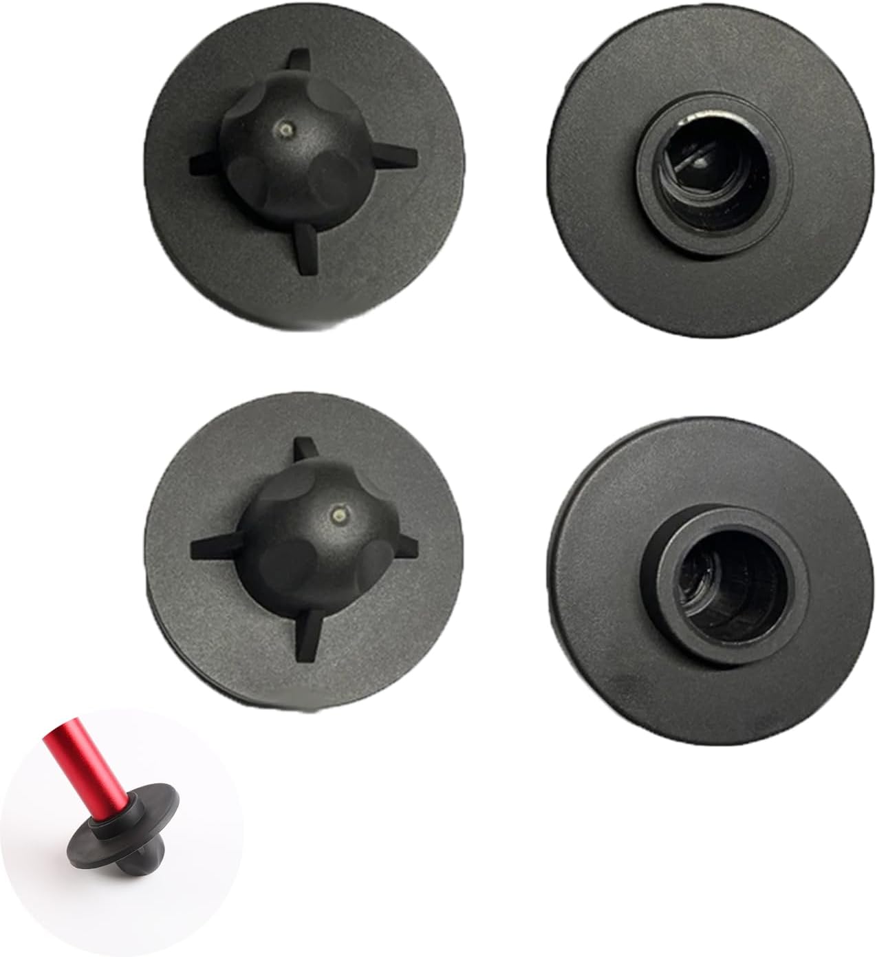 Anti-Sinking Chair Feet Caps - 4 Pack, 15mm Tube | UtySty