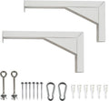Elite Screens 12 White Projector Screen with L-Brackets - Reinforced Metal Construction