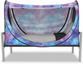 Space-Themed Privacy Pop Bed Tent - Twin Size