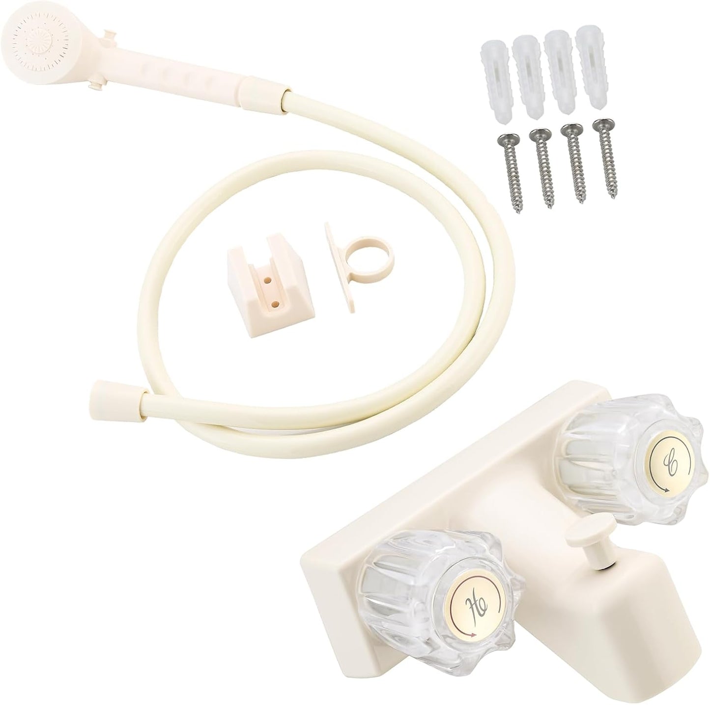 RV Shower Faucet with Hose and Head for Outdoor Adventures