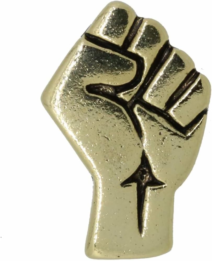 Civil Rights Gold Lapel Pin by Jim Clift Design - Unique Gift
